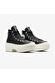 Chuck Taylor All Star Lugged Heel Women's Black Leather Platform Boots - 2