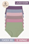 Women's Laser Cut High Waist Panties Seamless Pack of 6
