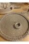 Elite Table Setting – Gold Edition Gold Knitted Detail Placemat Set Glittery Placemat - 6