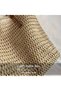 Large Size Straw Zippered Cream Beach Bag - 6