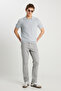 Texas Slim Fit Slim Fit Regular Waist Light Gray Stretch Trousers - 6