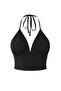 Black V-Neck Woven Bustier Tprss25Bs00021 - 3