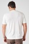 Men's Ecru Crew Neck Skirt Slit Knitwear T-Shirt - 6