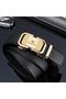 Williampolo Genuine Leather Men's Belt with Metal Gold Buckle - 2