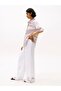 Women's White Lace Detailed Linen Trousers - 2