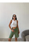 Elastic Waist Visco Linen Shorts - 3