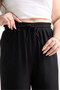 Women's Plus Size Elastic Waist Twist Palazzo Trousers - 8