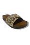 55403-25 Single Band Bead Stone Anatomical Women's Slippers