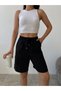 Elastic Waist Visco Linen Shorts - 4