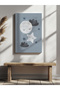 Star and Full Moon Children's Room Home Office Kitchen Living Room Wall Decoration Canvas Painting - 2