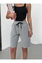 Women's Striped Combed Cotton Women's Shorts - 2