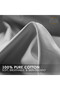 3-Piece Duvet Cover Set, 100% Cotton Luxury Sateen, Silver - 7