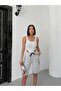 Women's Striped Combed Cotton Women's Shorts - 7