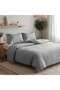 3-Piece Duvet Cover Set, 100% Cotton Luxury Sateen, Silver