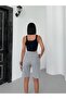 Women's Striped Combed Cotton Women's Shorts - 8