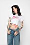Wnx Club Printed White Crop Top - 5