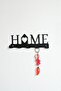Home Written Metal Key Hanger Metal Keychain Decorative Key Hanger Black 23 cm X 7 cm - 3