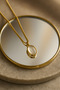 Oval Snake Chain Steel Necklace