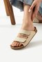 Charlie Double Velcro Double Banded Soft Comfortable Sole Anatomical Daily Banded Women's Slippers - 5