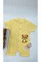 Kids Cute Lion Pattern Bib Short Sleeve Shorts Jumpsuit(Zibin)100% Cotton - 7