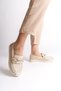 Zrjbt03 Comfort Orthopedic Comfortable Daily Ballet Flats - Patterned Cream - 4