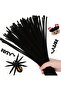 100Pcs Black Color Chenille, Educational Chenille Set, Fuzzy Wire, Plush Wire, Velvet Chenille, Craft Material