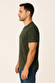 Ghassy Co. Men's Raglan Oval Cut 100% Cotton Soft Textured Crew Neck T-Shirt - 4