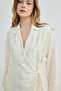 Jacquard Patterned Kimono - Ecru - 3