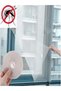 Fly Screen 130X150 cm Double Wing White Tulle Fly Screen Practical Window Flying Fly Holder Net - 4