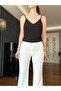 White Flare Pants - 5