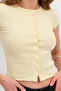 Buttoned Basic T-Shirt P0377 - 3