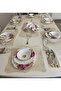 Placemat, Meal Presentation Set, Rummer, Charger Plate, 3D Embroidery and Pearl Detailed