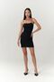 Sunrise Black Low-Cut Back Short Knitwear Dress