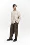 Vincent Ripped Detail Beige Men's Knitwear Sweater