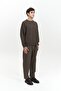 Alec Ribbed Ripped Detail Brown Men's Knitwear Sweater - 3