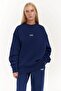 Romana Crew Neck Navy Blue Tracksuit Set - 7