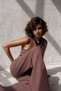 Clover Brown Muslin Vest-Pants Set