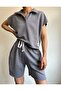 Mai Polo Neck Smoke Shorts Set - 3