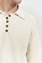 Vander Button Detail Ecru Men's Knitwear Sweater - 5