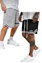 Men's 2-Piece Black-Grimelange Extrafor Nasa Printed Comfortable Summer Shorts