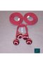 4 Bulk Burgundy (110) Silk Thread Wrap Fund Tulle Double Curtain Ceiling Tie Accessory - 2