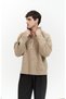 Zane Zipper Detail Mink Men's Knitwear Sweater