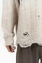 Vincent Ripped Detail Beige Men's Knitwear Sweater - 5