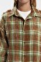 Loma Washed Oversize Unisex Plaid Brown Shirt - 6