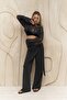 Ember Lace-Up Anthracite Double Breasted Trousers - 7