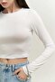 Mita Back Low-cut White Blouse - 4