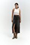Arket Waist Detail Smoked Jean Skirt - 2