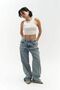 Kellen Ice Blue Ripped Detail Jean Trousers