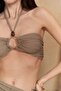 Lovina Striped Mink Crop Skirt Set - 6
