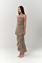 Camellia Khaki Crop Skirt Set - 3